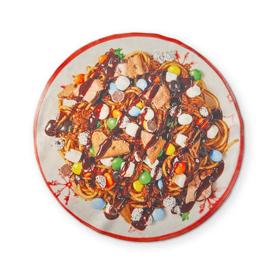 A BOWL OF ELF SPAGHETTI YOU CAN CLEAN YOUR GLASSES WITH