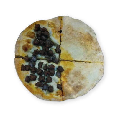 NONE PIZZA WITH LEFT BEEF YOU CAN CLEAN YOUR GLASSES WITH