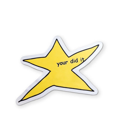 A YOUR DID IT STAR YOU CAN CLEAN YOUR GLASSES WITH