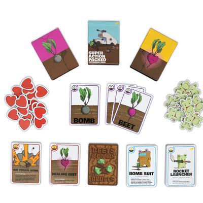 Beets Bombs and the Blüffs - Base Game + Super Action Packed Expansion Pack