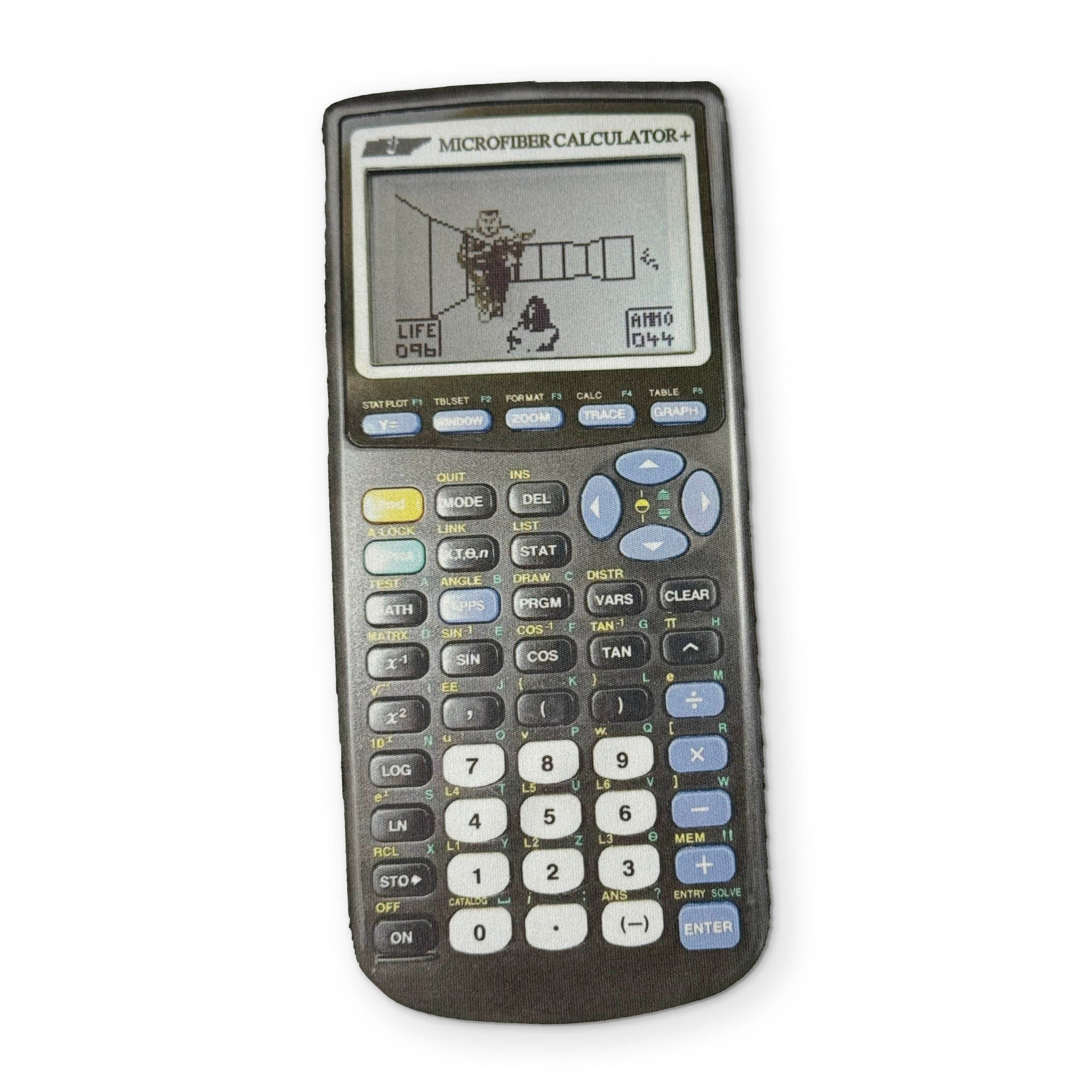 A GRAPHING CALCULATOR YOU CAN CLEAN YOUR GLASSES WITH