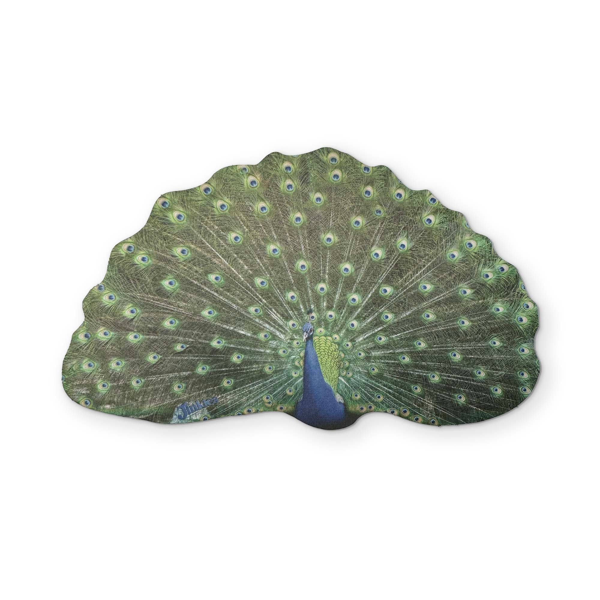 A PEACOCK YOU CAN CLEAN YOUR GLASSES WITH