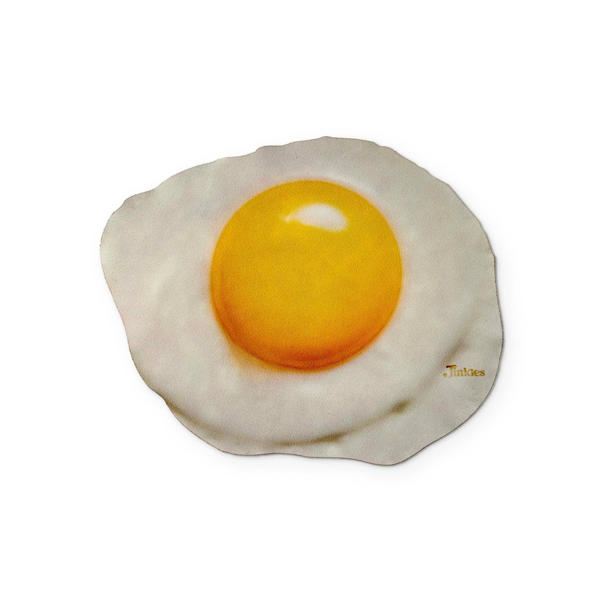 A FRIED EGG YOU CAN CLEAN YOUR GLASSES WITH