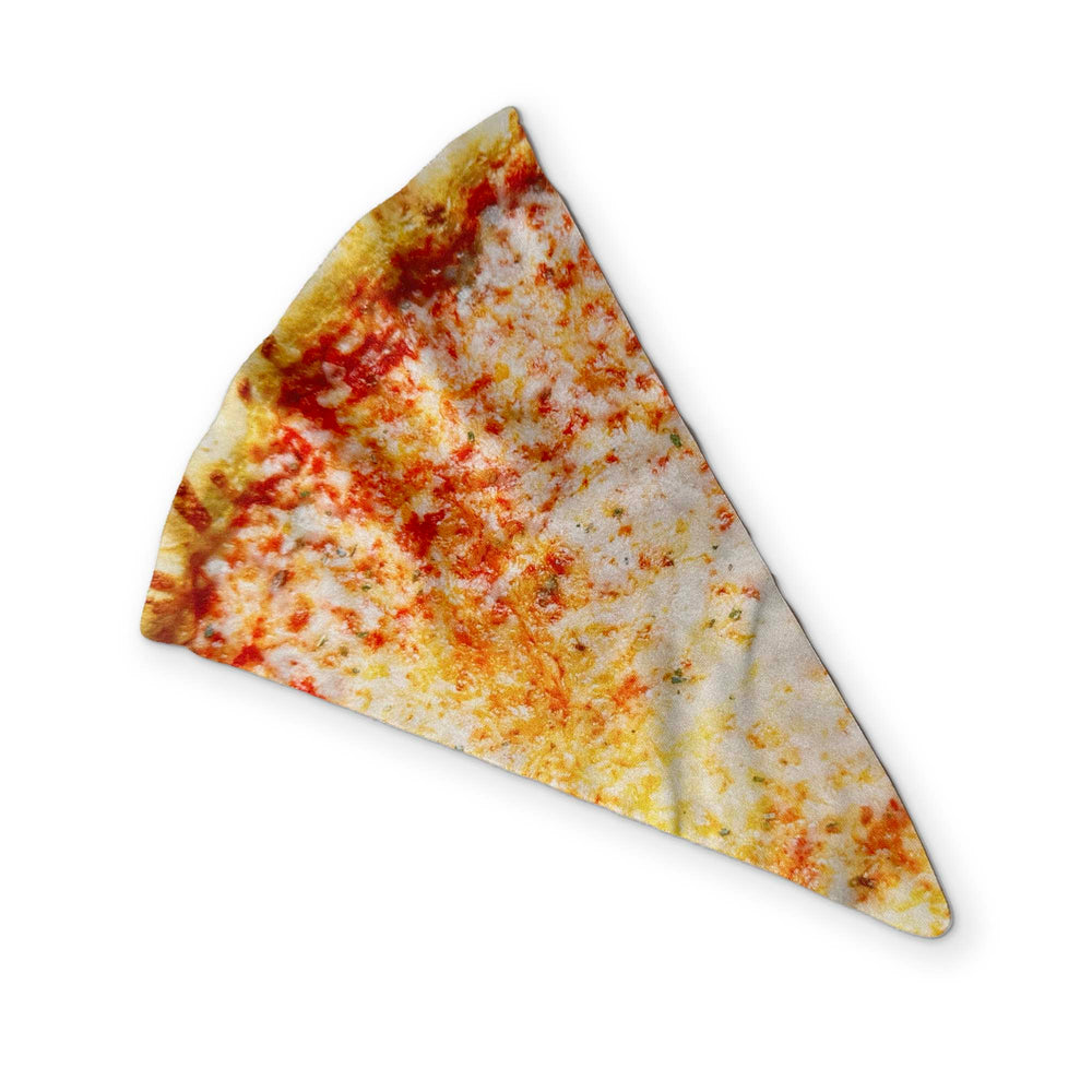 A SLICE OF CHEESE PIZZA YOU CAN CLEAN YOUR GLASSES WITH