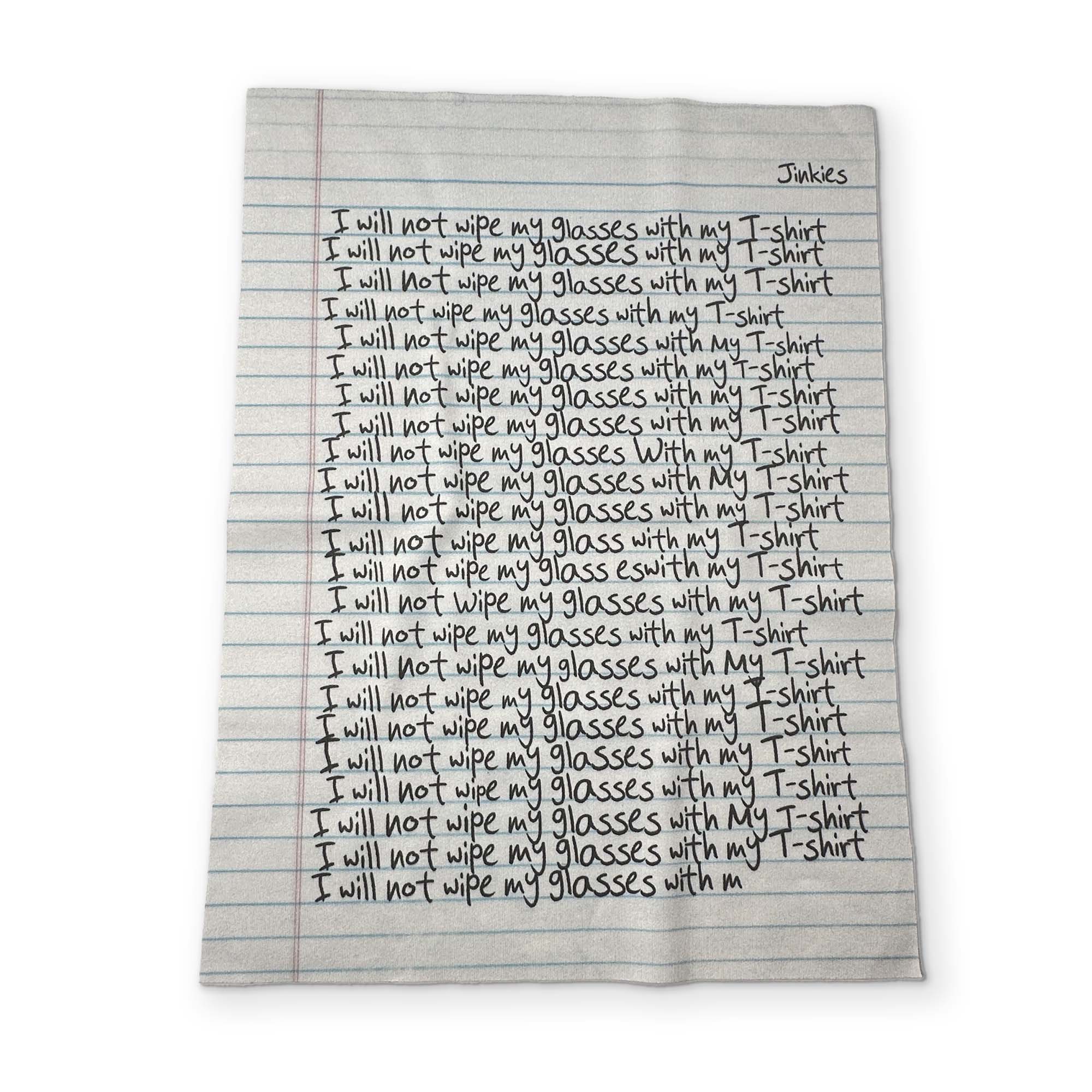 📝 NOTEBOOK PAPER YOU CAN CLEAN YOUR GLASSES WITH