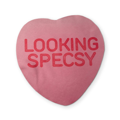A CANDY HEART YOU CAN CLEAN YOUR GLASSES WITH