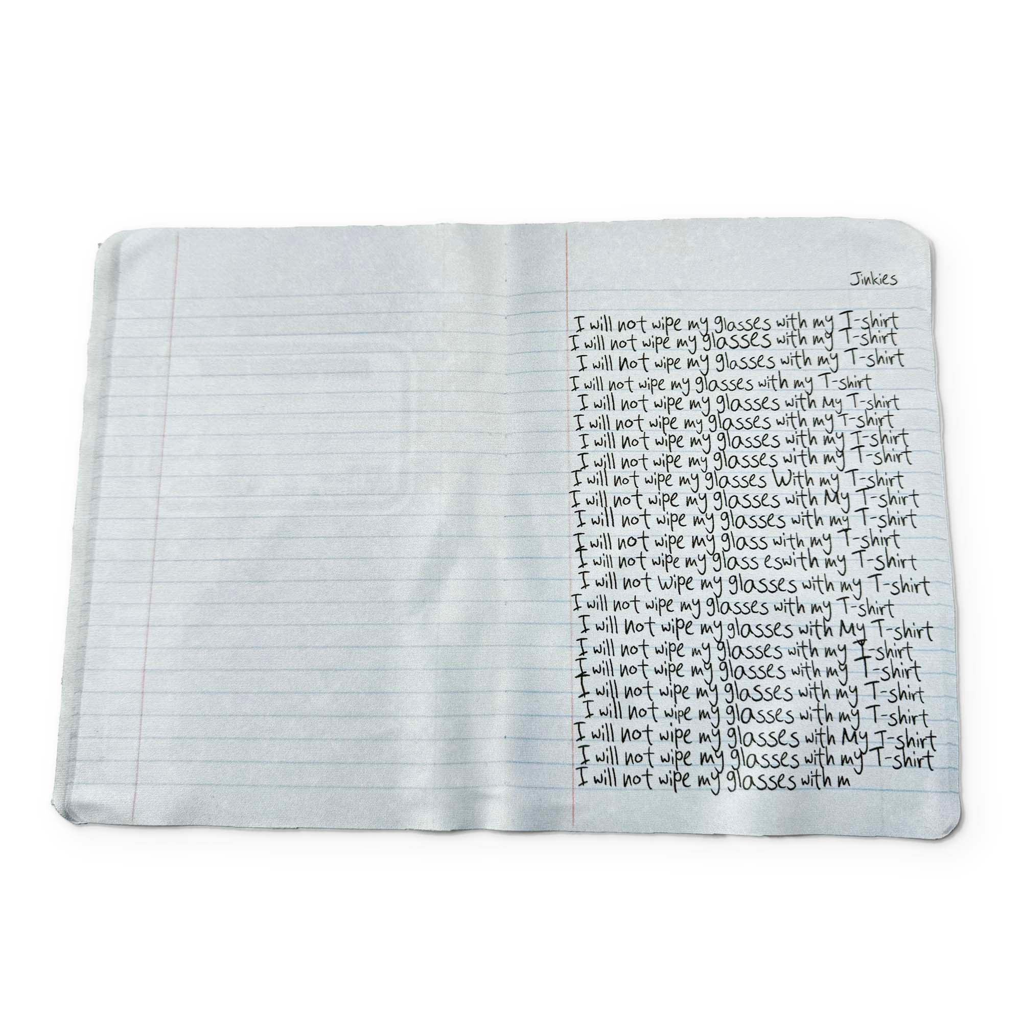 COMPOSITION NOTEBOOK - A BOOK YOU CAN CLEAN YOUR GLASSES WITH