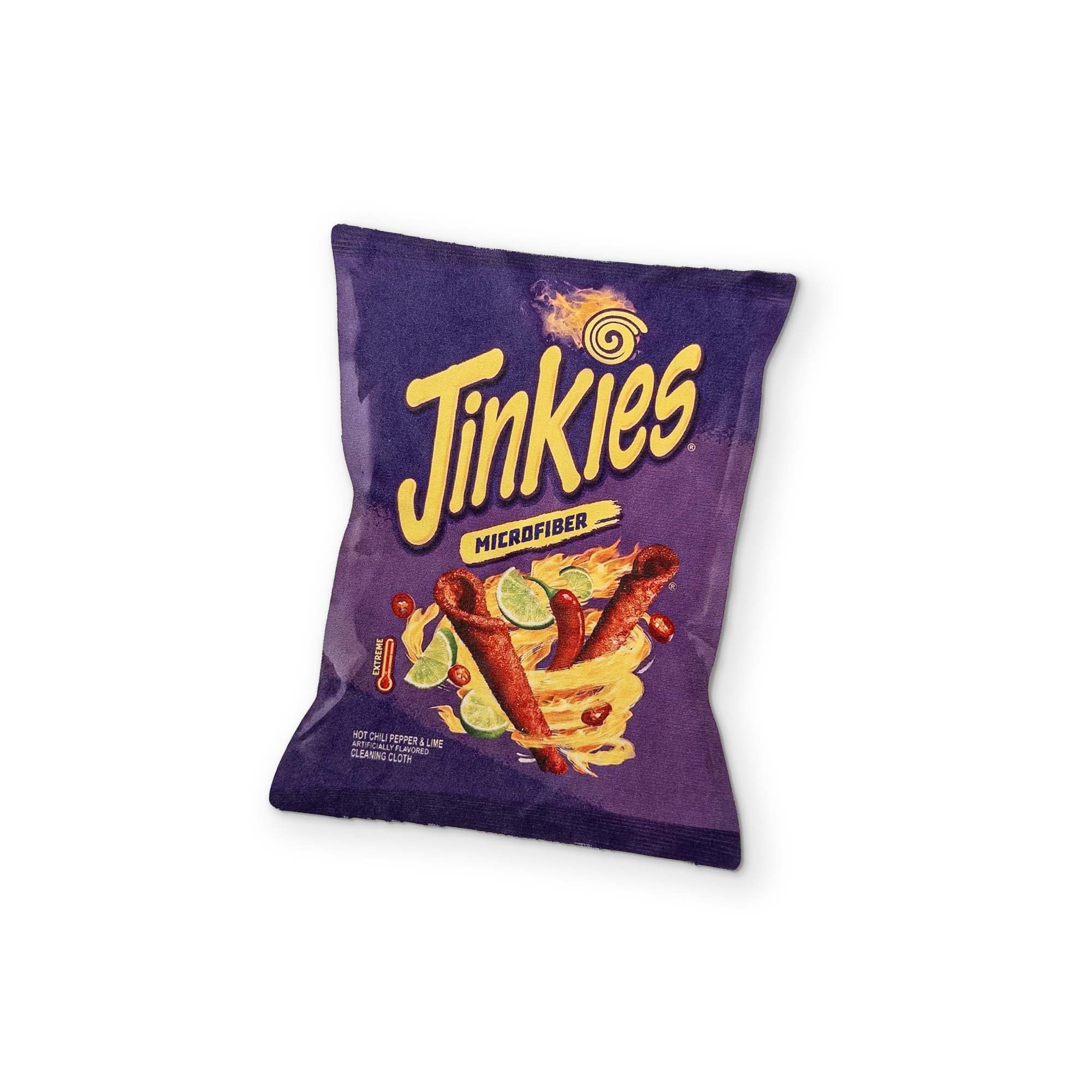 A Bag of Chili Lime Jinkies You Can Clean Your Glasses With