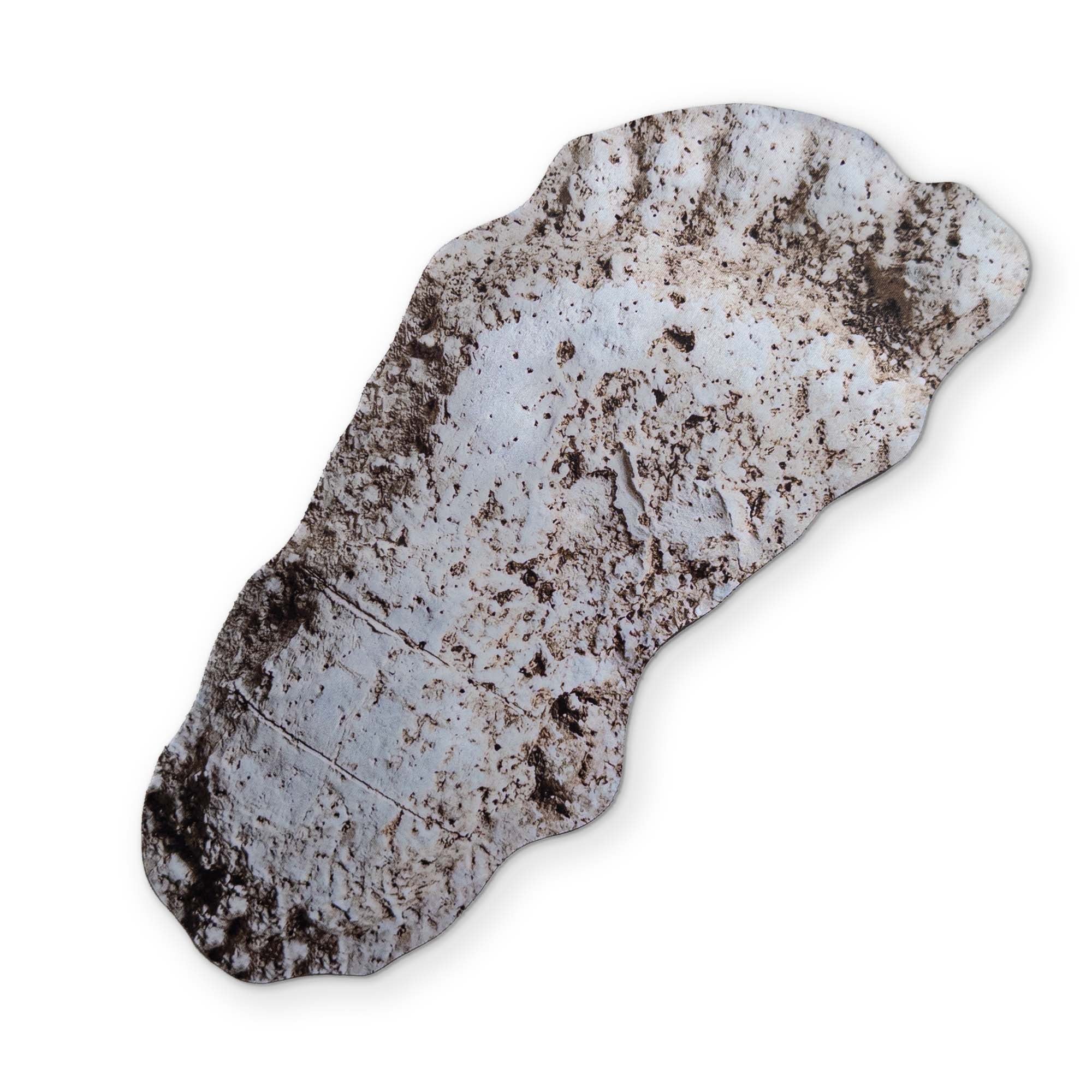 A BIGFOOT FOOTPRINT CAST YOU CAN CLEAN YOUR GLASSES WITH