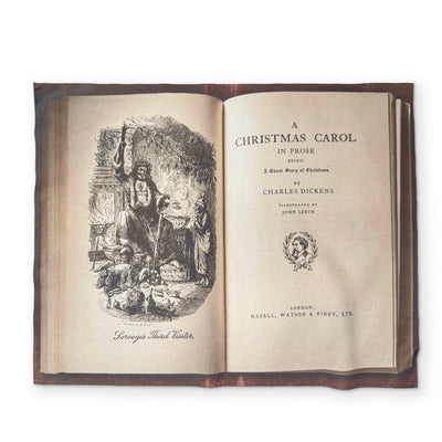 A CHRISTMAS CAROL BOOK - A BOOK YOU CAN CLEAN YOUR GLASSES WITH