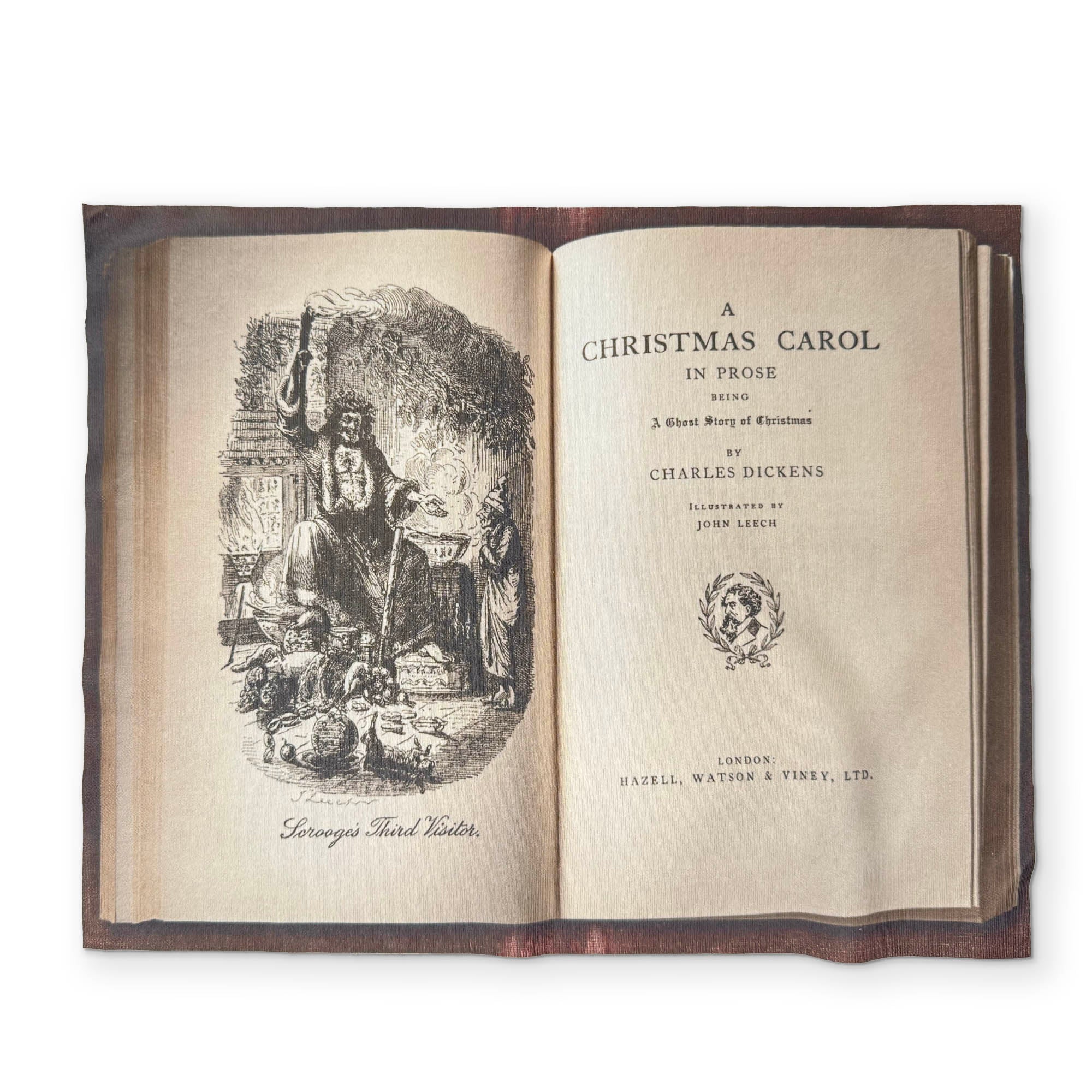 A CHRISTMAS CAROL BOOK - A BOOK YOU CAN CLEAN YOUR GLASSES WITH