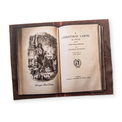 A CHRISTMAS CAROL BOOK - A BOOK YOU CAN CLEAN YOUR GLASSES WITH