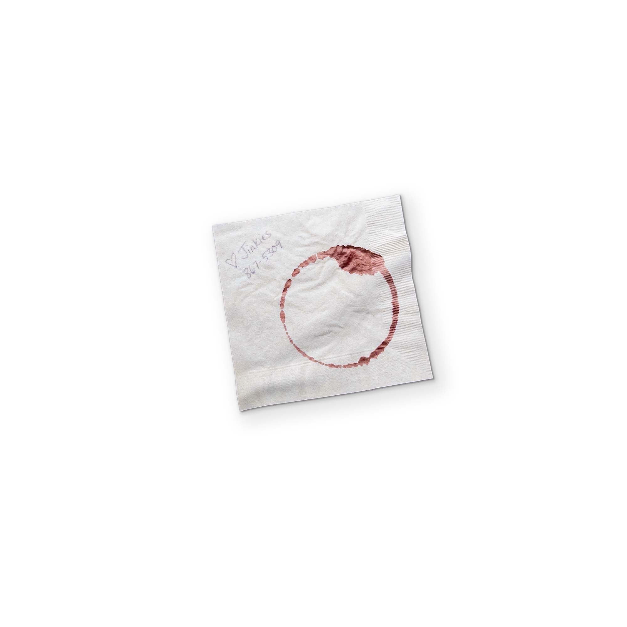 A COCKTAIL NAPKIN YOU CAN CLEAN YOUR GLASSES WITH