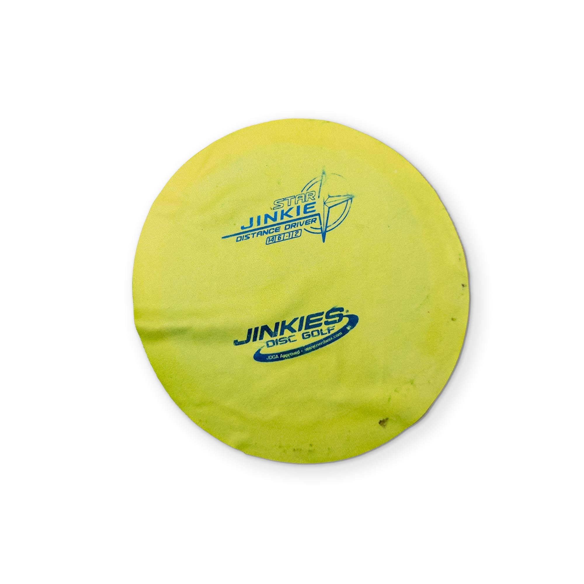 A DISC GOLF FRISBEE YOU CAN CLEAN YOUR GLASSES WITH