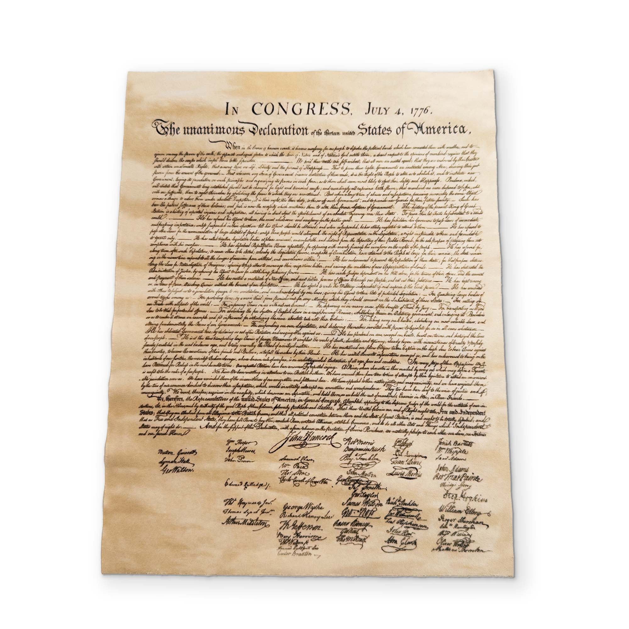 DECLARATION OF INDEPENDENCE YOU CAN CLEAN YOUR GLASSES WITH