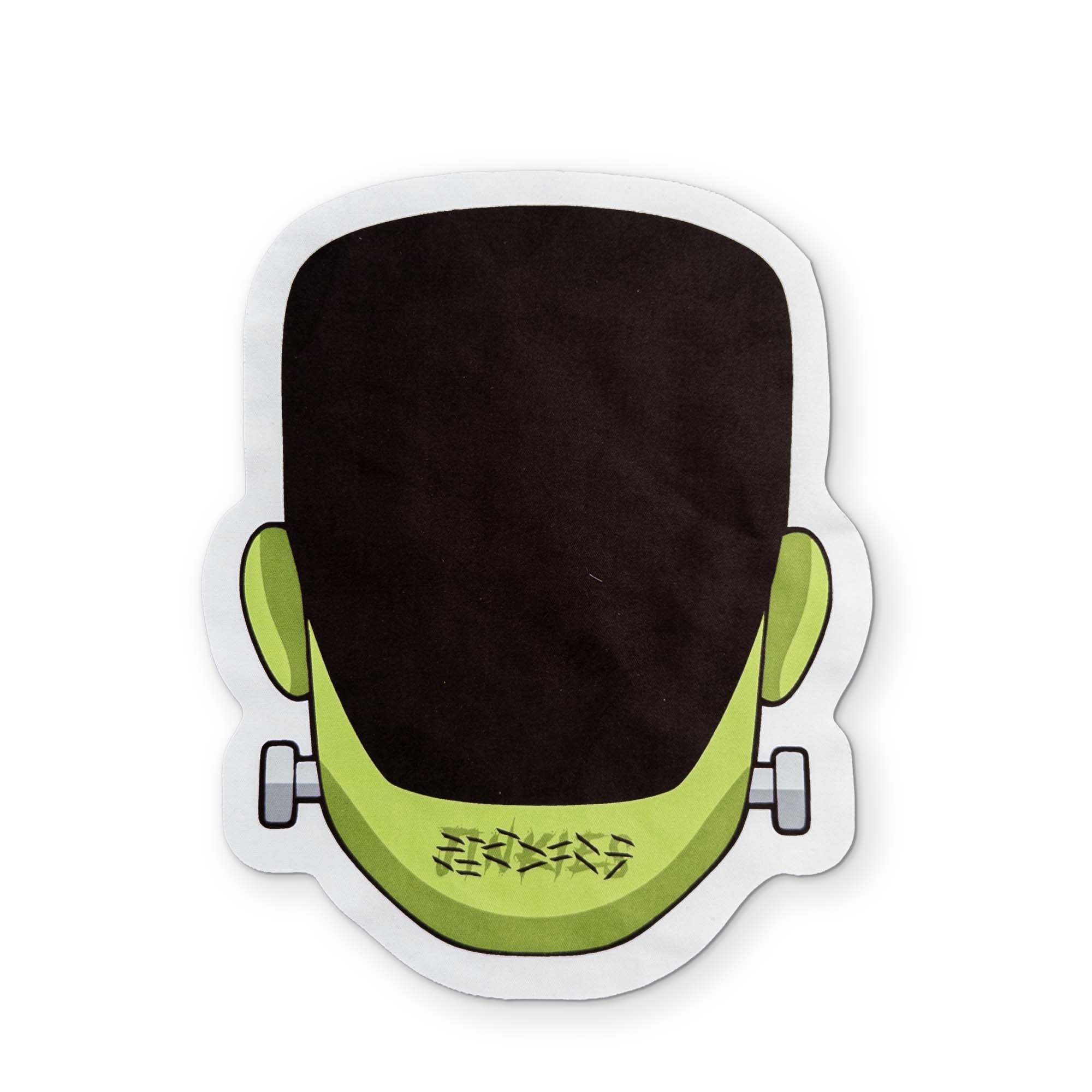 A FRANKENSTEIN HEAD YOU CAN CLEAN YOUR GLASSES WITH