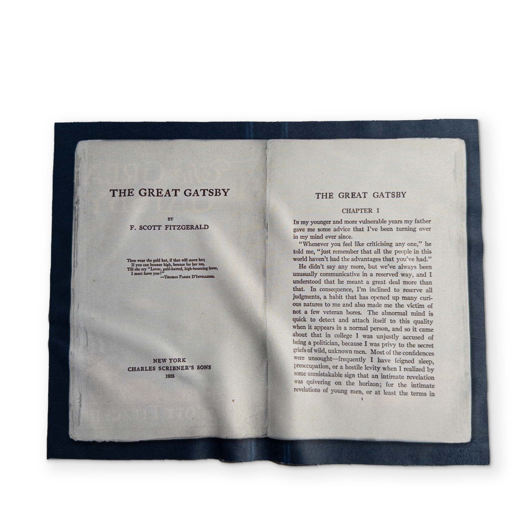 THE GREAT GATSBY - A BOOK YOU CAN CLEAN YOUR GLASSES WITH