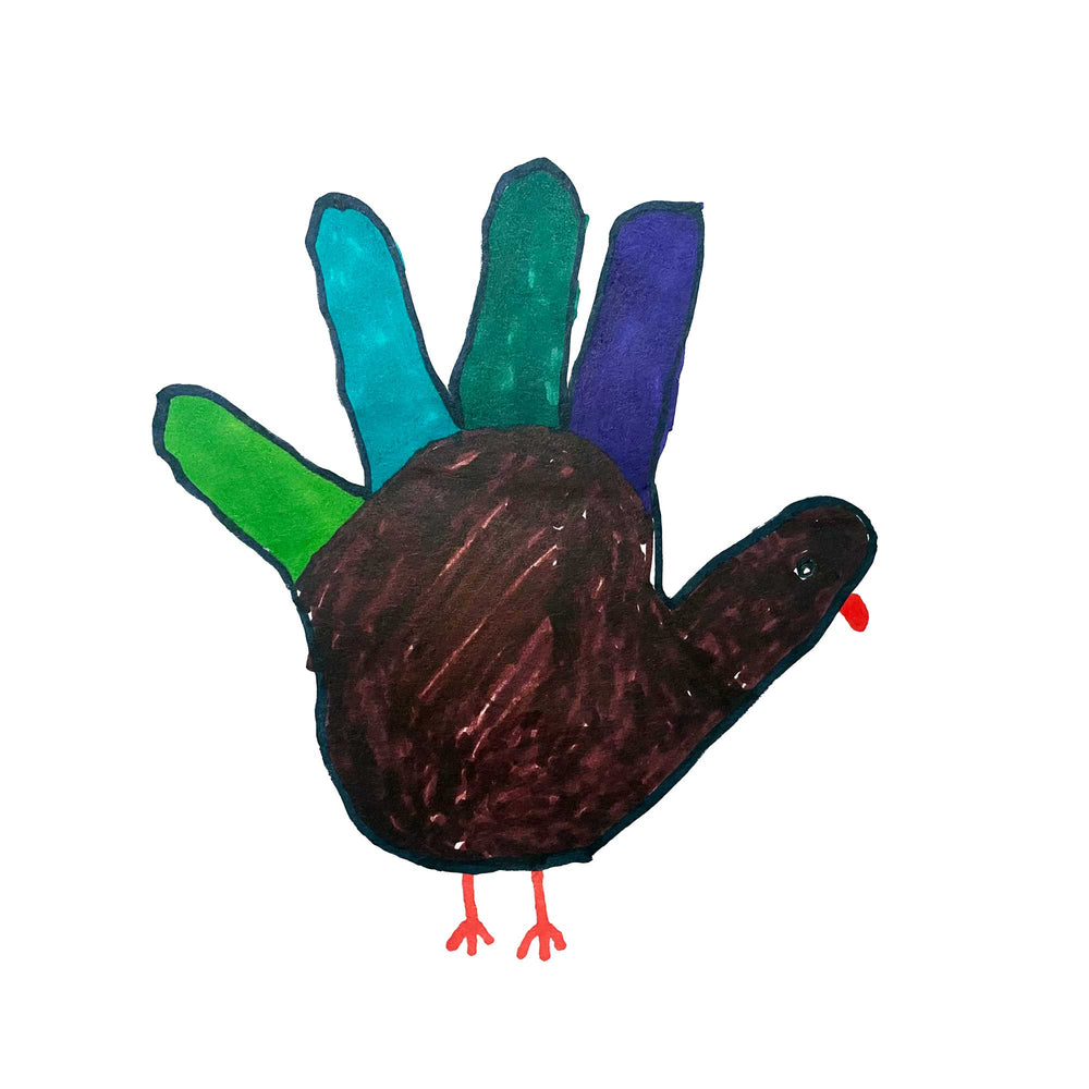 A HAND TURKEY YOU CAN CLEAN YOUR GLASSES WITH