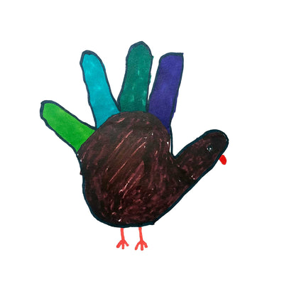 A HAND TURKEY YOU CAN CLEAN YOUR GLASSES WITH