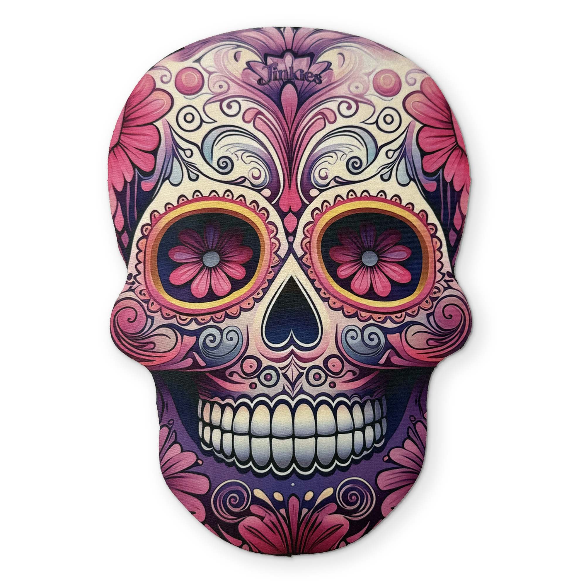 A SUGAR SKULL YOU CAN CLEAN YOUR GLASSES WITH