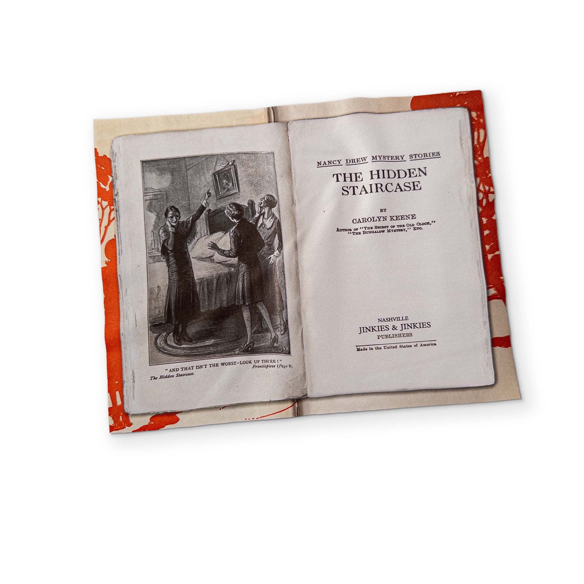 THE HIDDEN STAIRCASE - A NANCY DREW BOOK YOU CAN CLEAN YOUR GLASSES WITH