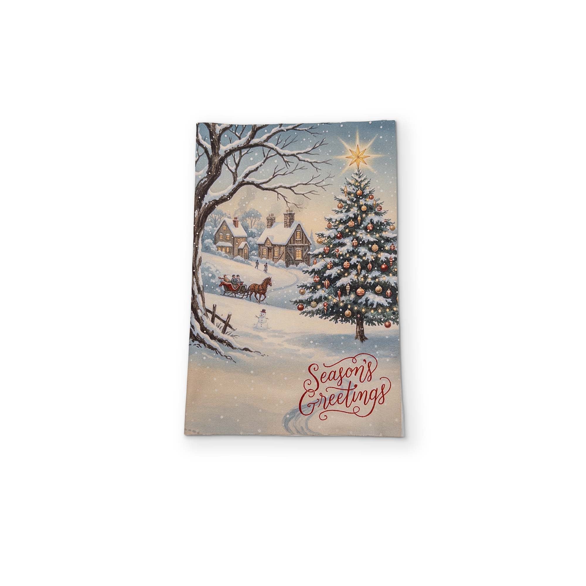 A Holiday Card YOU CAN CLEAN YOUR GLASSES WITH