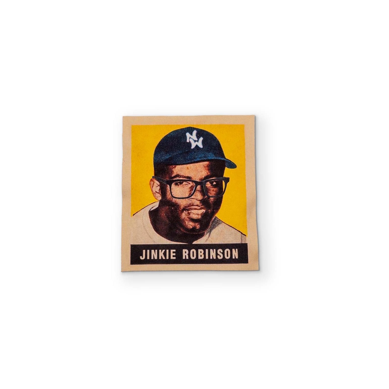 Microfiber Cloth That Looks Like a Jackie Robinson Baseball Card
