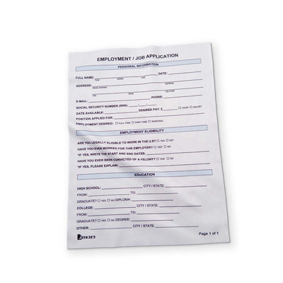 A JOB APPLICATION YOU CAN CLEAN YOUR GLASSES WITH