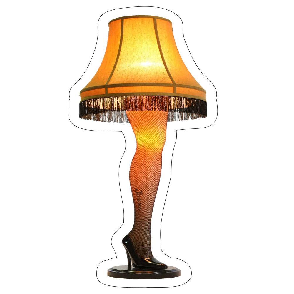 A LEG LAMP YOU CAN CLEAN YOUR GLASSES WITH