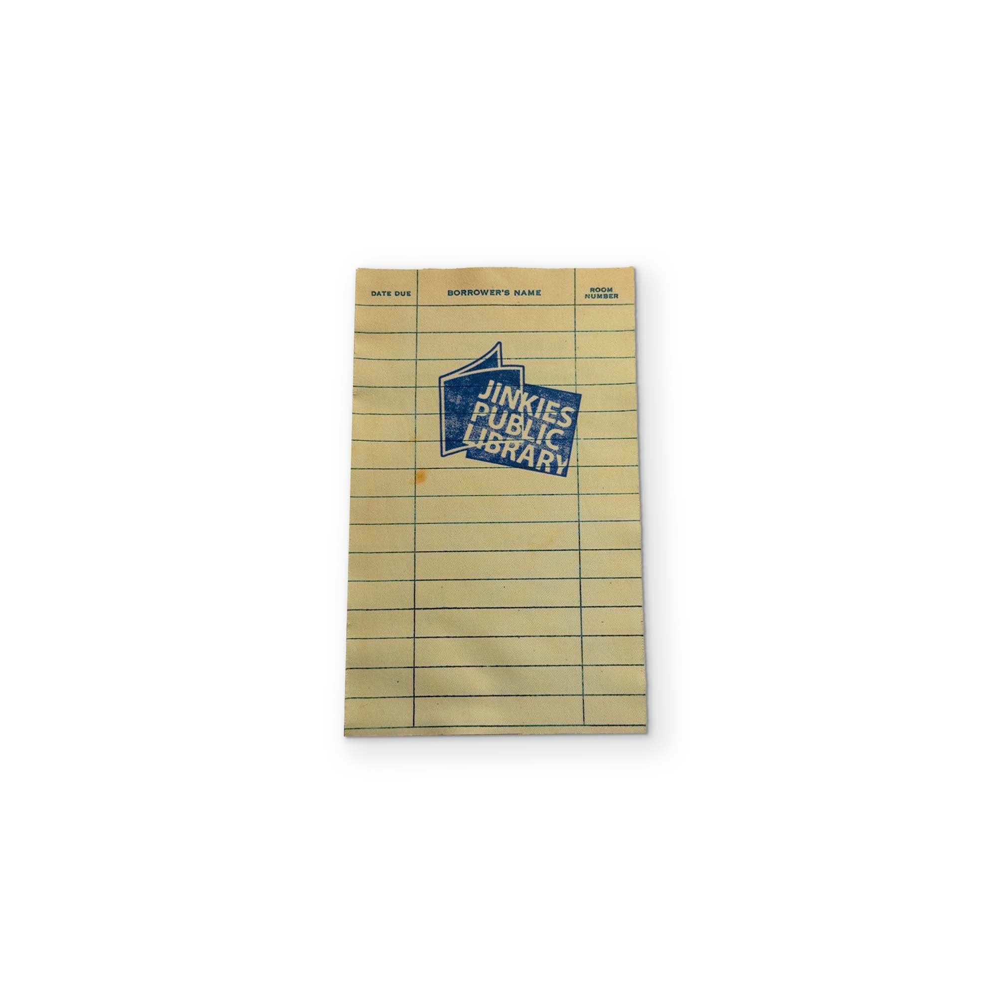 A LIBRARY CARD YOU CAN CLEAN YOUR GLASSES WITH