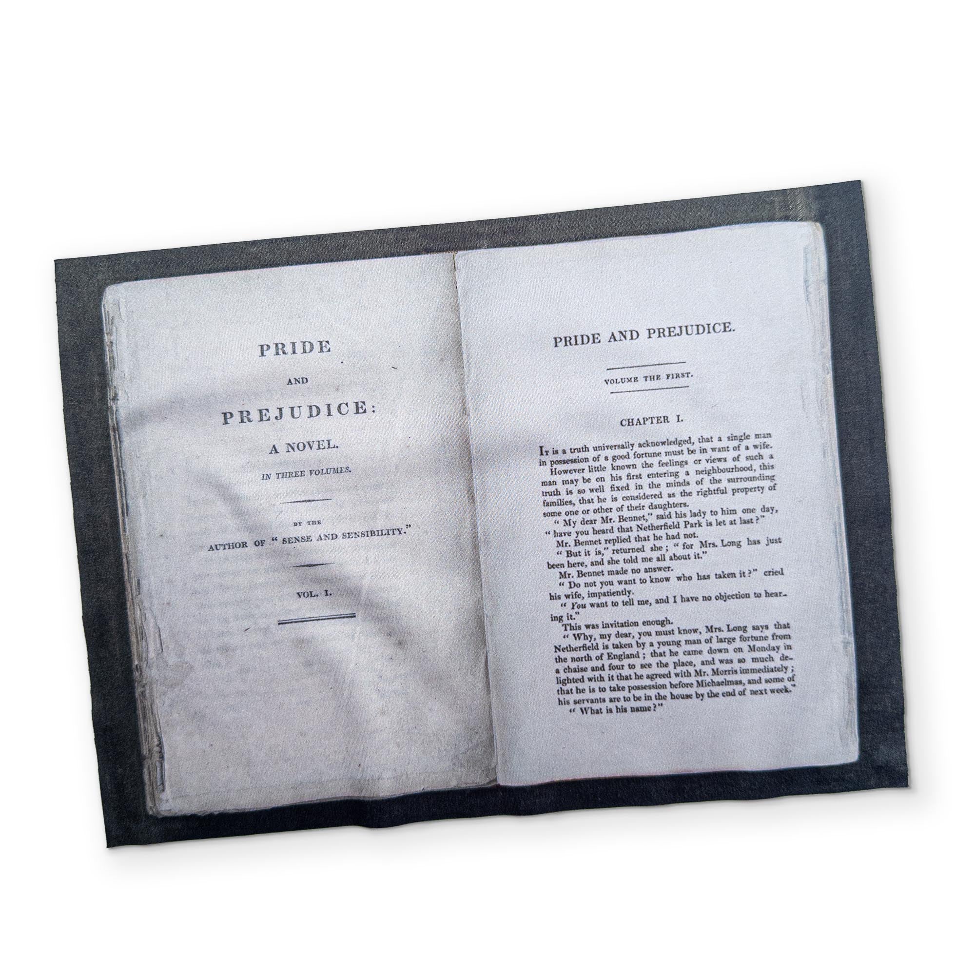 PRIDE & PREJUDICE - A BOOK YOU CAN CLEAN YOUR GLASSES WITH