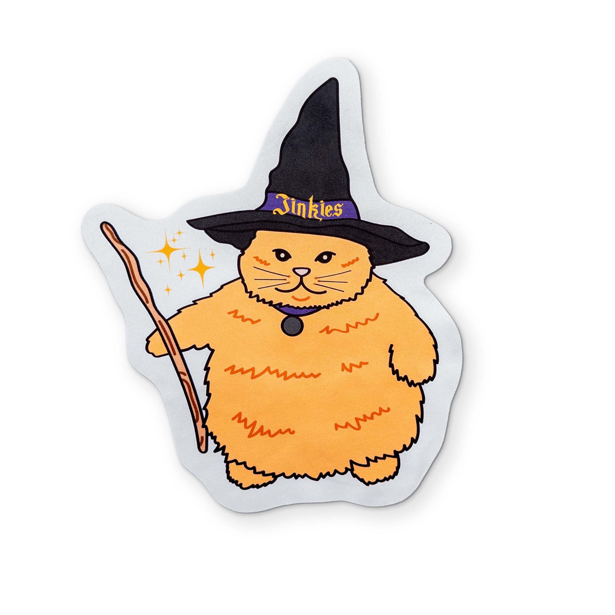ORANGE CAT WIZARD YOU CAN CLEAN YOUR GLASSES WITH