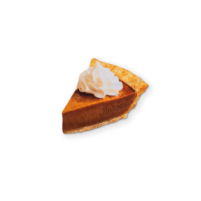A SLICE OF PUMPKIN PIE YOU CAN CLEAN YOUR GLASSES WITH