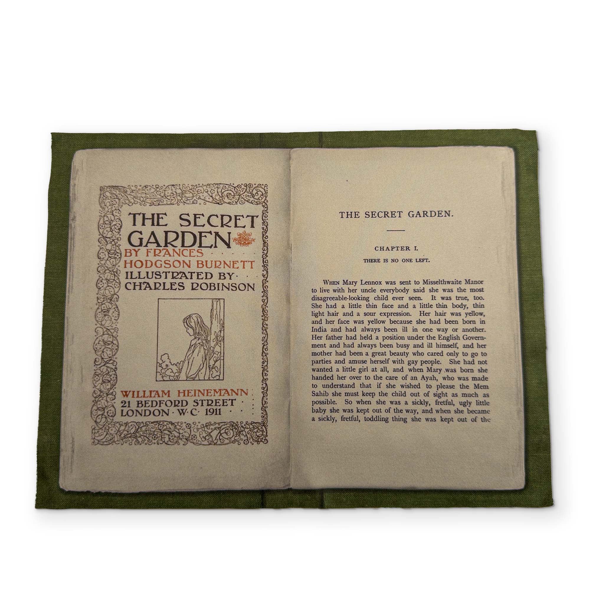 THE SECRET GARDEN - A BOOK YOU CAN CLEAN YOUR GLASSES WITH