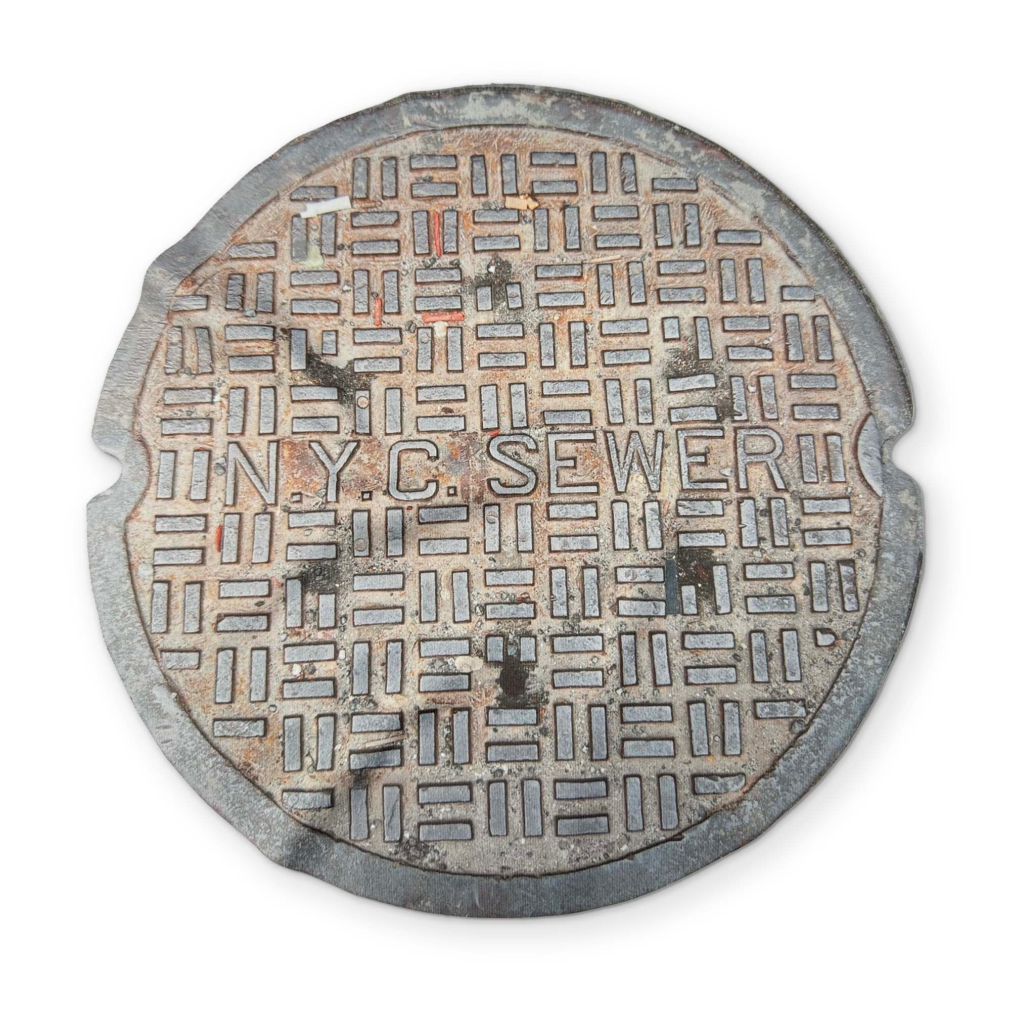 A SEWER LID YOU CAN CLEAN YOUR GLASSES WITH