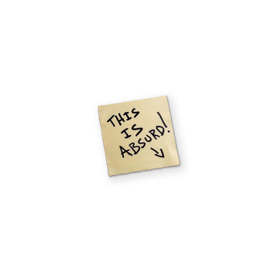 A STICKY NOTE YOU CAN CLEAN YOUR GLASSES WITH