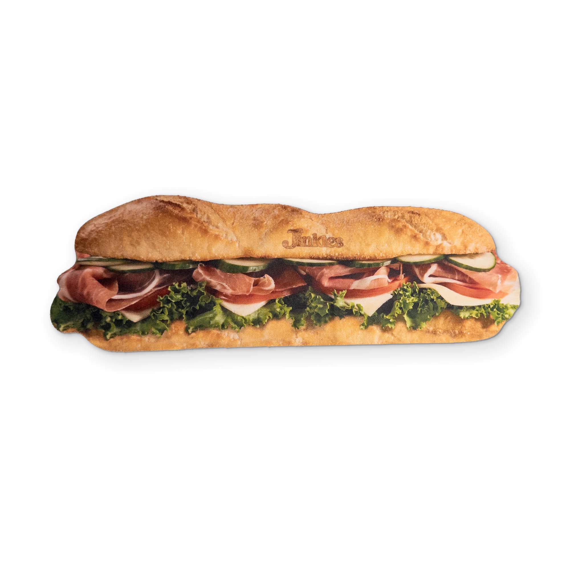 A SUB SANDWICH YOU CAN CLEAN YOUR GLASSES WITH