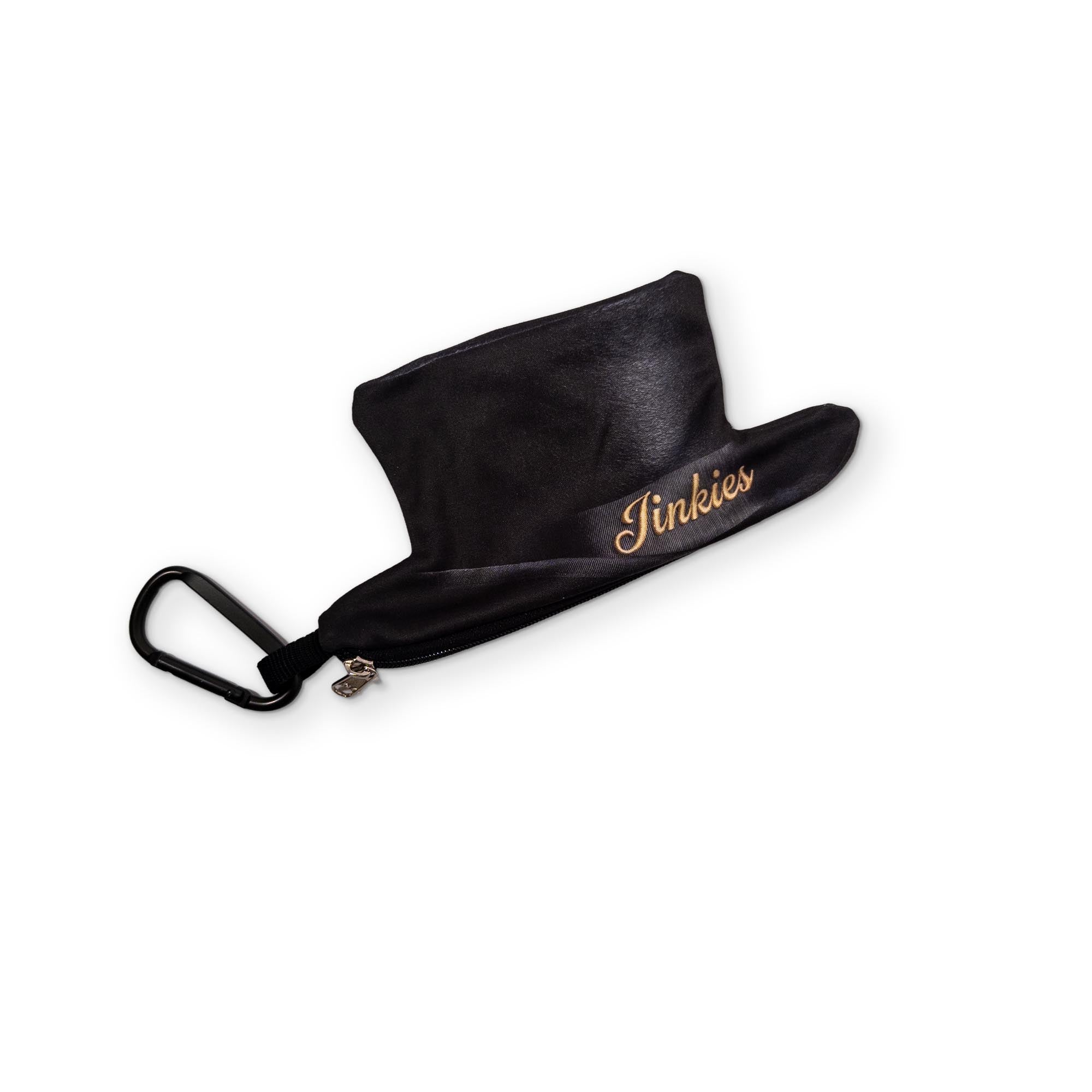 A TOP HAT POUCH WITH RABBIT CLEANING CLOTH INSIDE