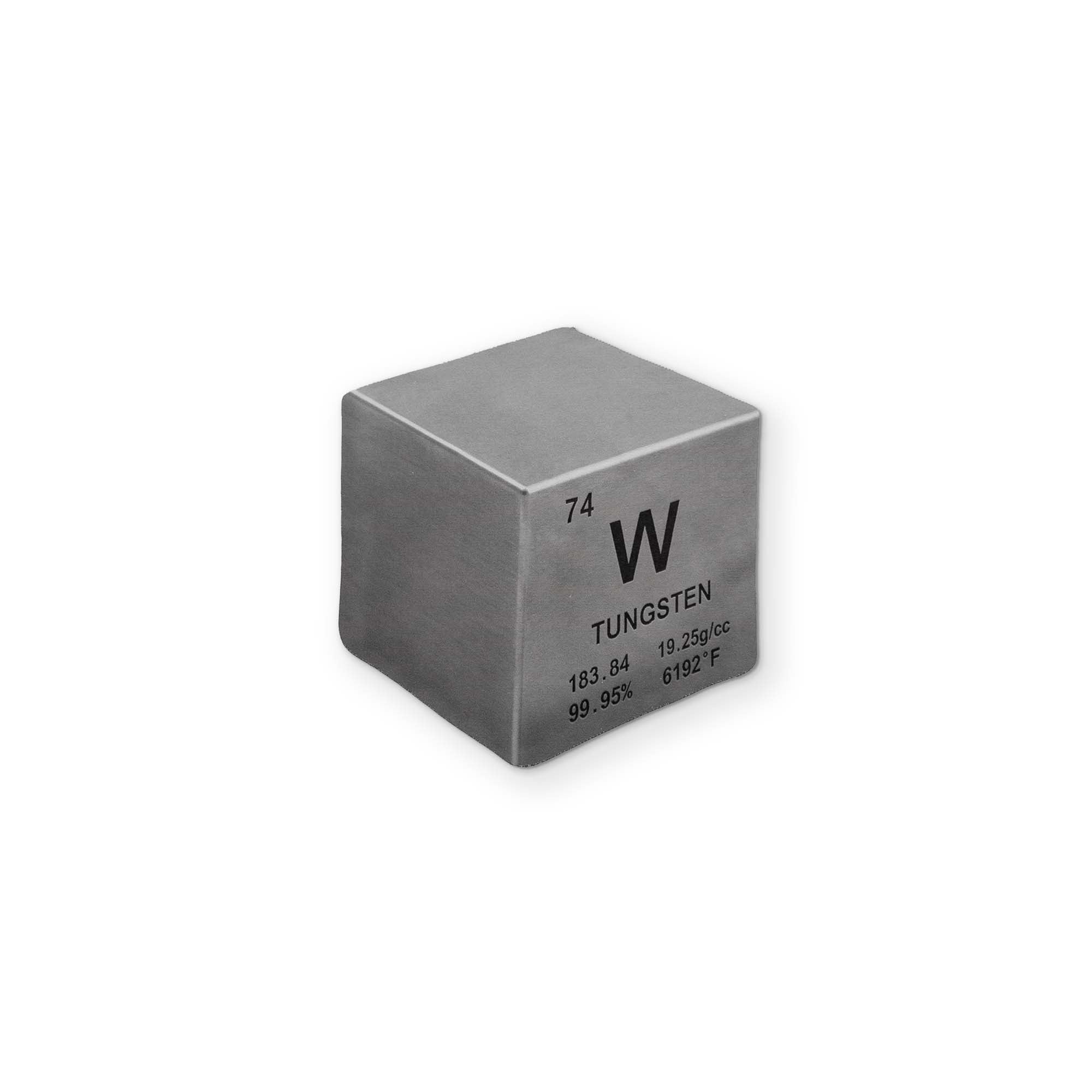 A TUNGSTEN CUBE YOU CAN CLEAN YOUR GLASSES WITH