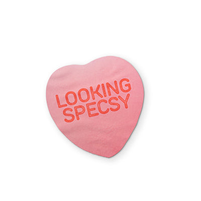A CANDY HEART YOU CAN CLEAN YOUR GLASSES WITH