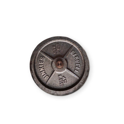 A 45LB WEIGHT PLATE YOU CAN CLEAN YOUR GLASSES WITH