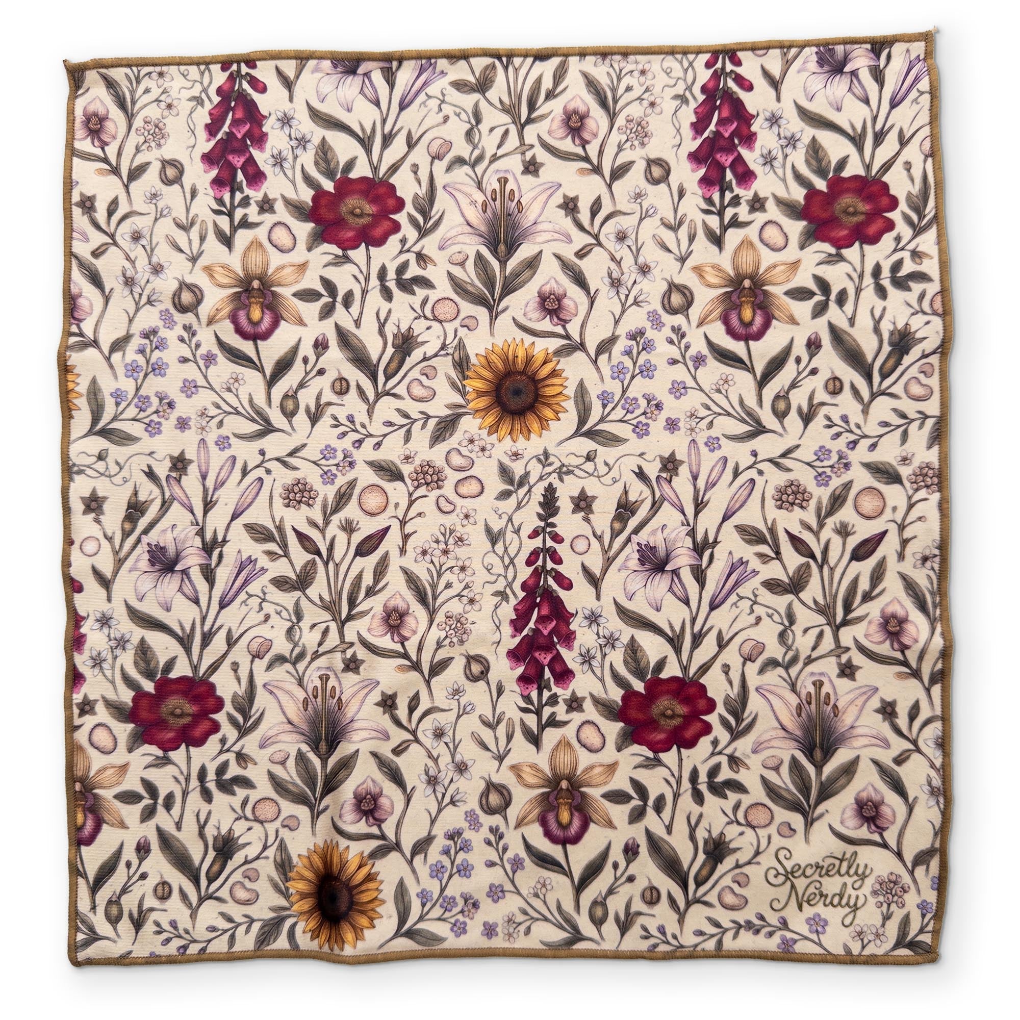Flowers - Secretly Nerdy Cleaning Cloth