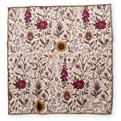 Flowers - Secretly Nerdy Cleaning Cloth