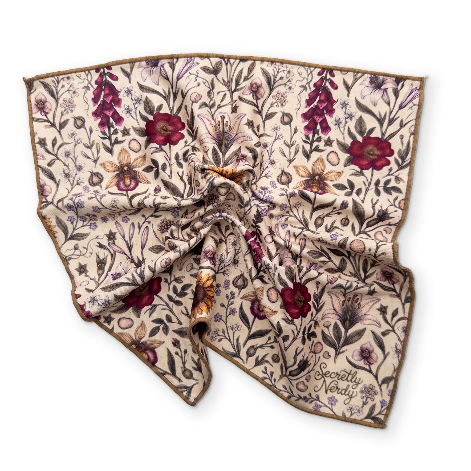 Flowers - Secretly Nerdy Cleaning Cloth