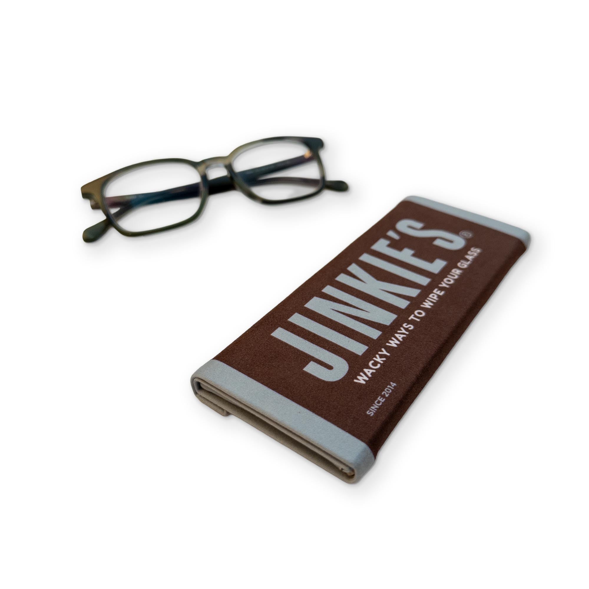 A FOLDING GLASSES CASE THAT LOOKS LIKE A CHOCOLATE BAR
