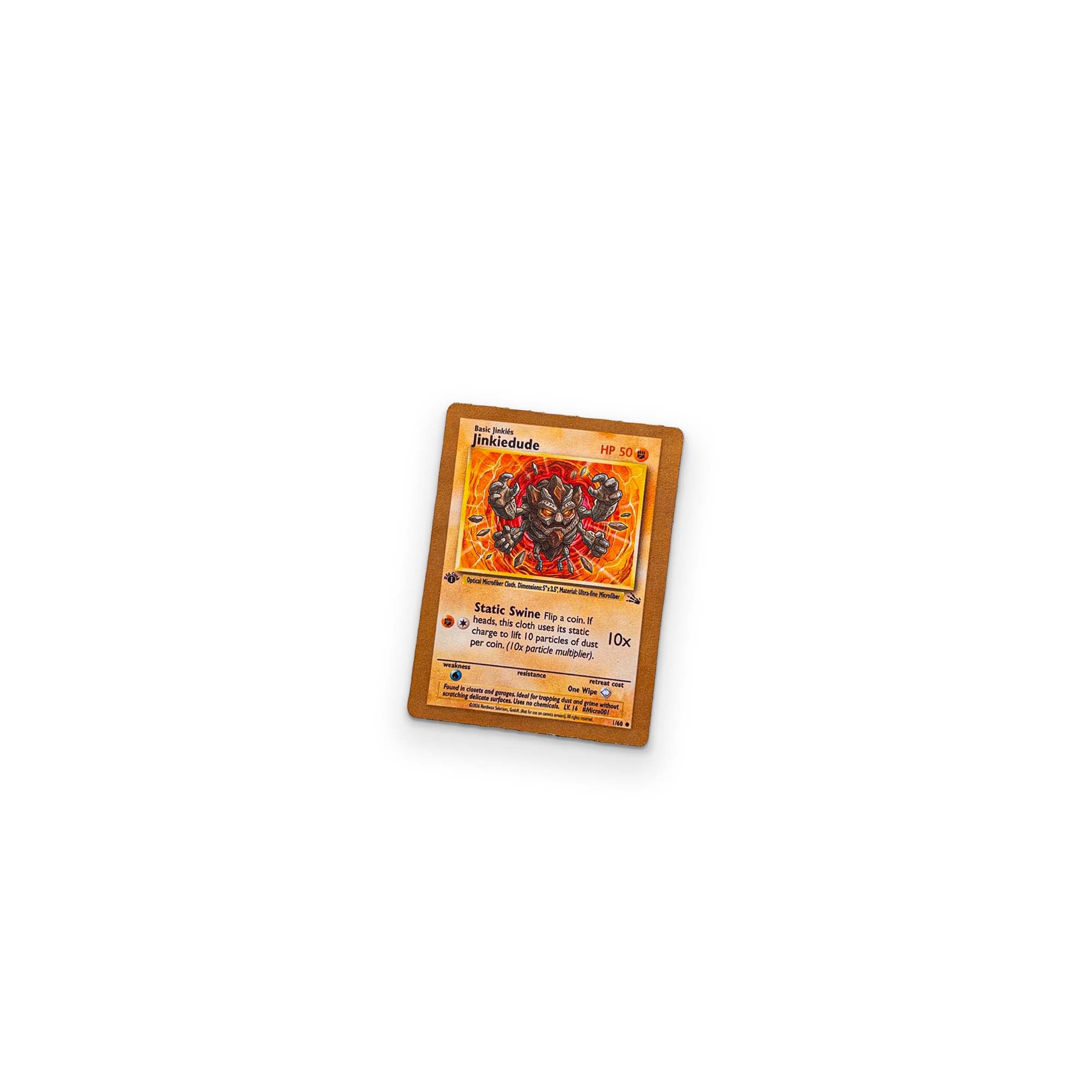 A JINKÉMON CARD YOU CAN CLEAN YOUR GLASSES WITH