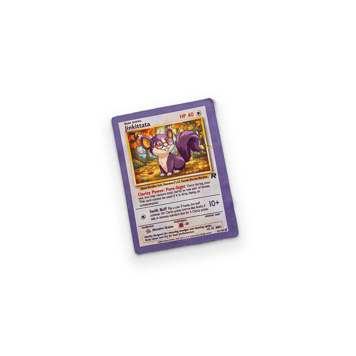 Microfiber Cloth That Looks Like a Monster-Catching Game Card