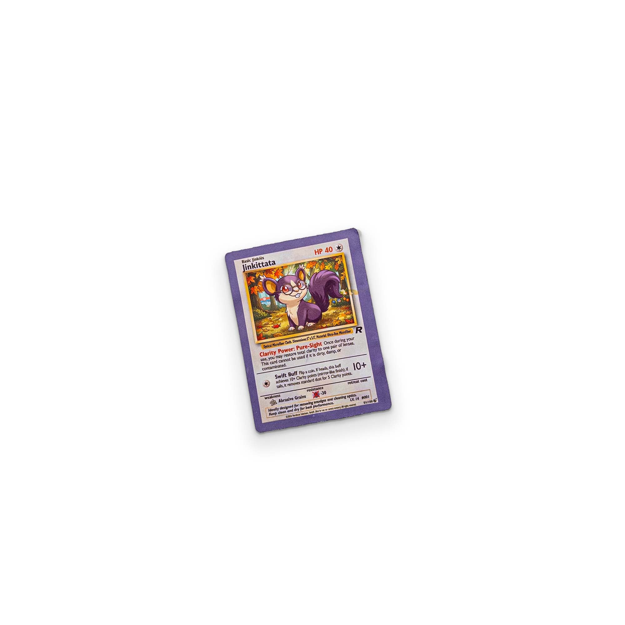 Microfiber Cloth That Looks Like a Monster-Catching Game Card – Nerdwax