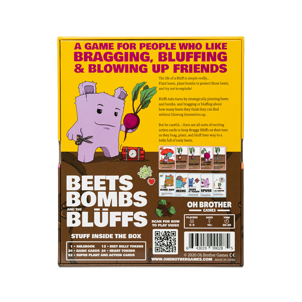 Beets Bombs and the Blüffs - Base Game + Super Action Packed Expansion Pack
